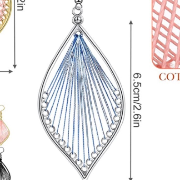 ✨3 for$30✨ NWT Bohemian Woven Earrings ✨Hand Crafted ✨Artisan✨ - Picture 3 of 5